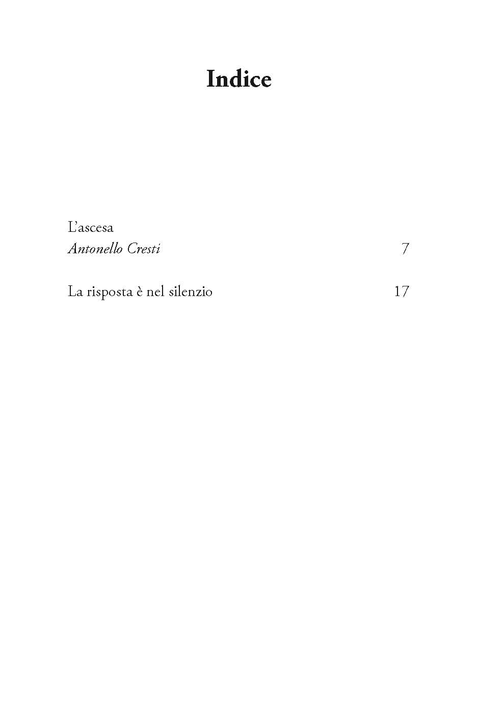 La risposta è nel silenzio