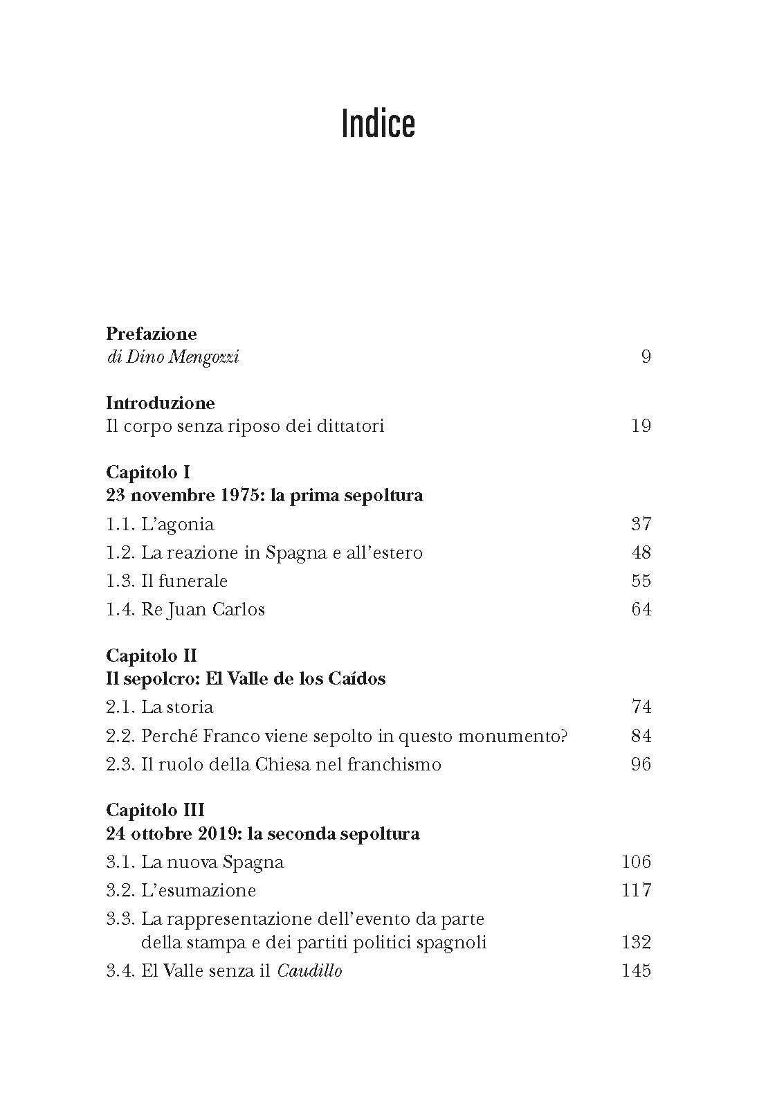 Il corpo del Caudillo