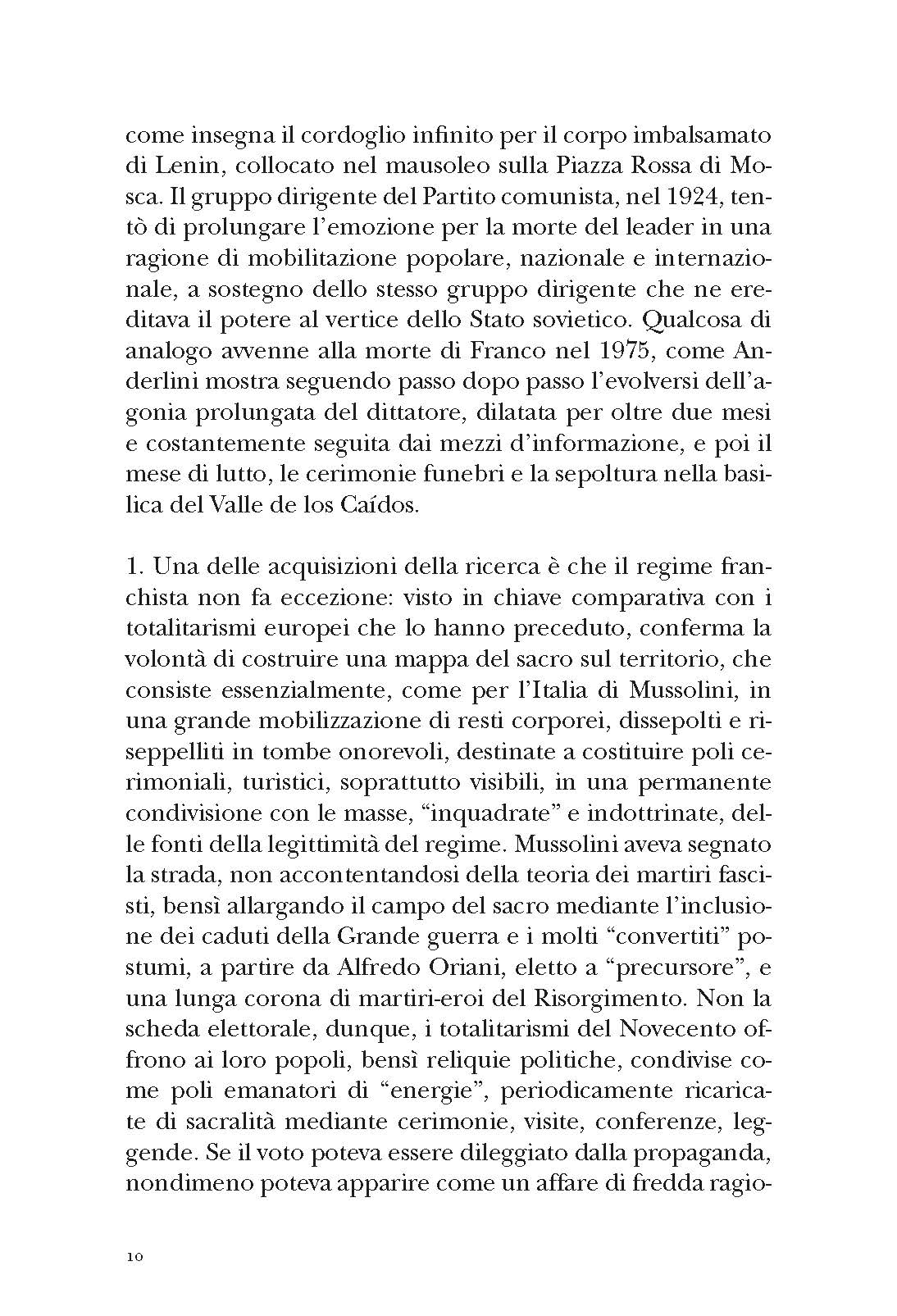 Il corpo del Caudillo