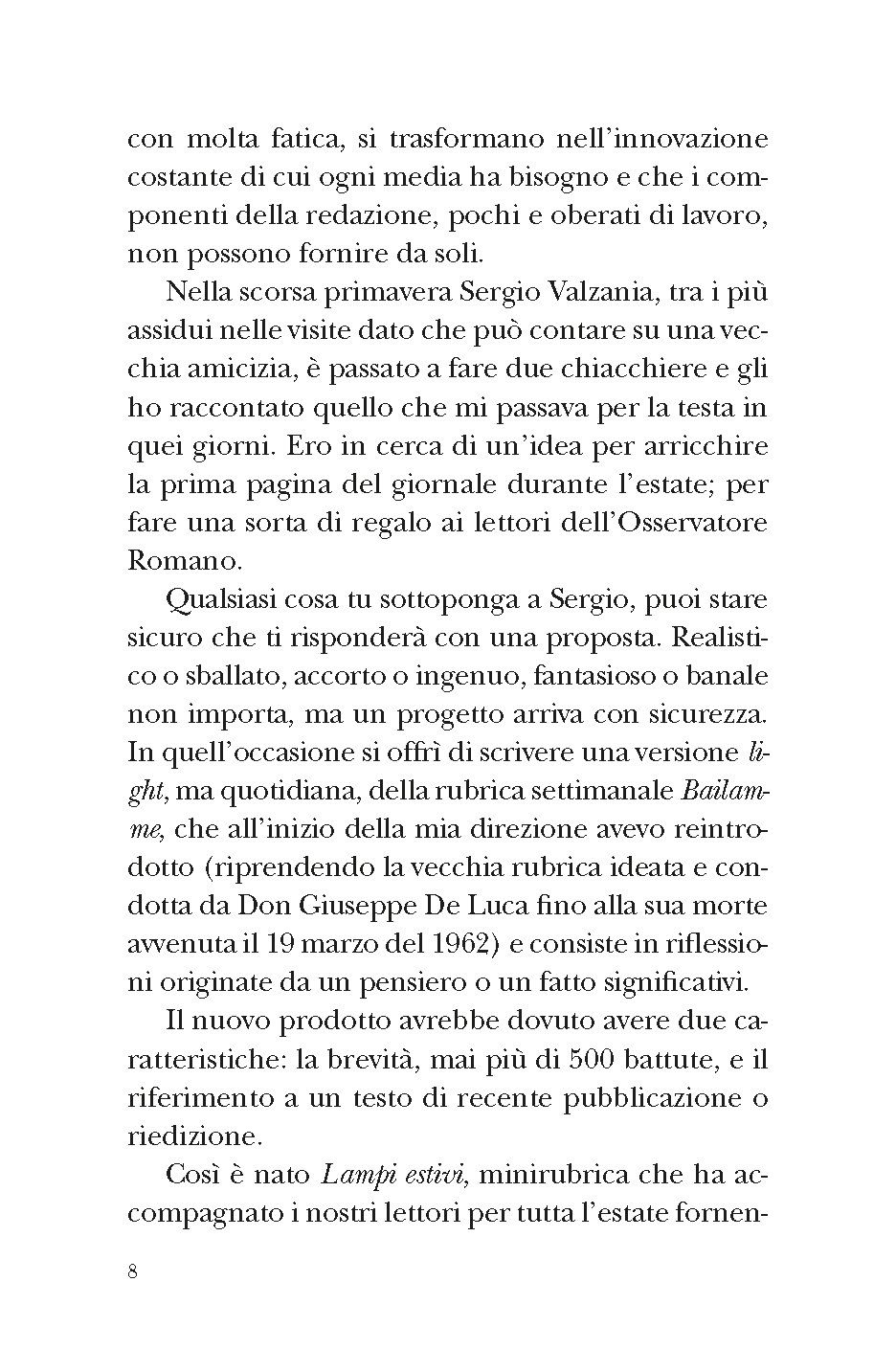 Lampi. Percorsi letterari di fede