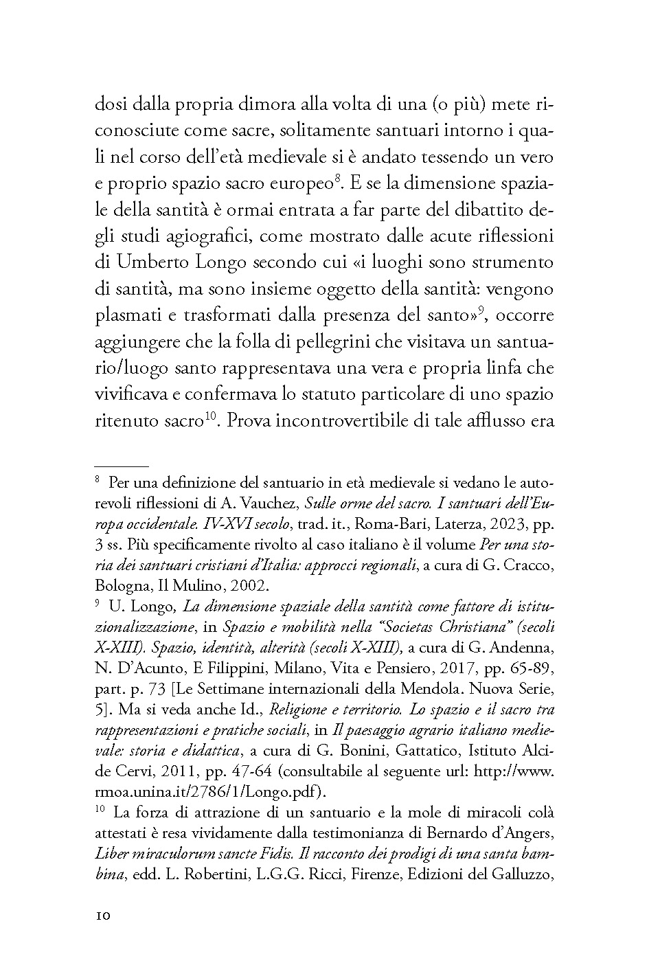 Lo spazio dei pellegrini